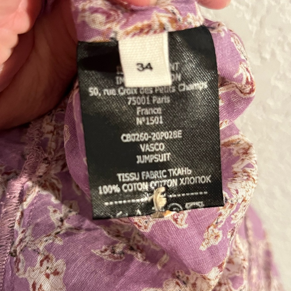 Isabel Marat Etoile Vasco Lilac Floral Cotton Jum… - image 7